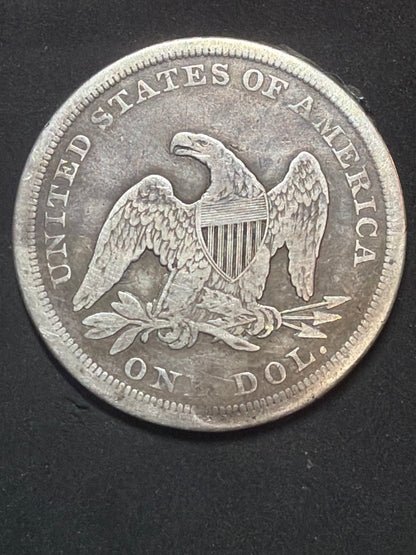 1842 Seated Librty 1 Dollar