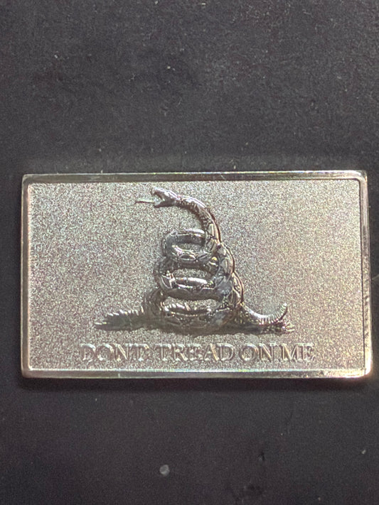 "Don't Tread On Me" (Gadsden Flag) 10 Gram .999 Fine Silver Bar