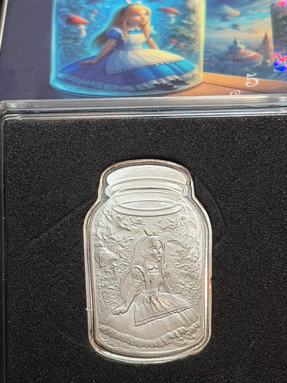 Pan Silver Company Limited Edition "Alice in Wonderland" 5-Piece Character Set
