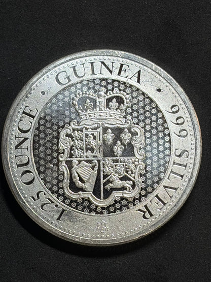 1.25 oz Saint Helena Silver Guinea Series