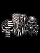 Death Before Defeat Patriotic Skull UV Decal