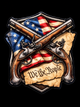 We the People Crossed Pistols UV Decal