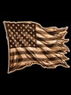Bronze Glory Distressed Flag UV Decal