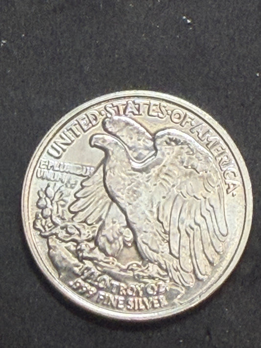 1/10 oz "American Silver Eagle" Style Fractional Round