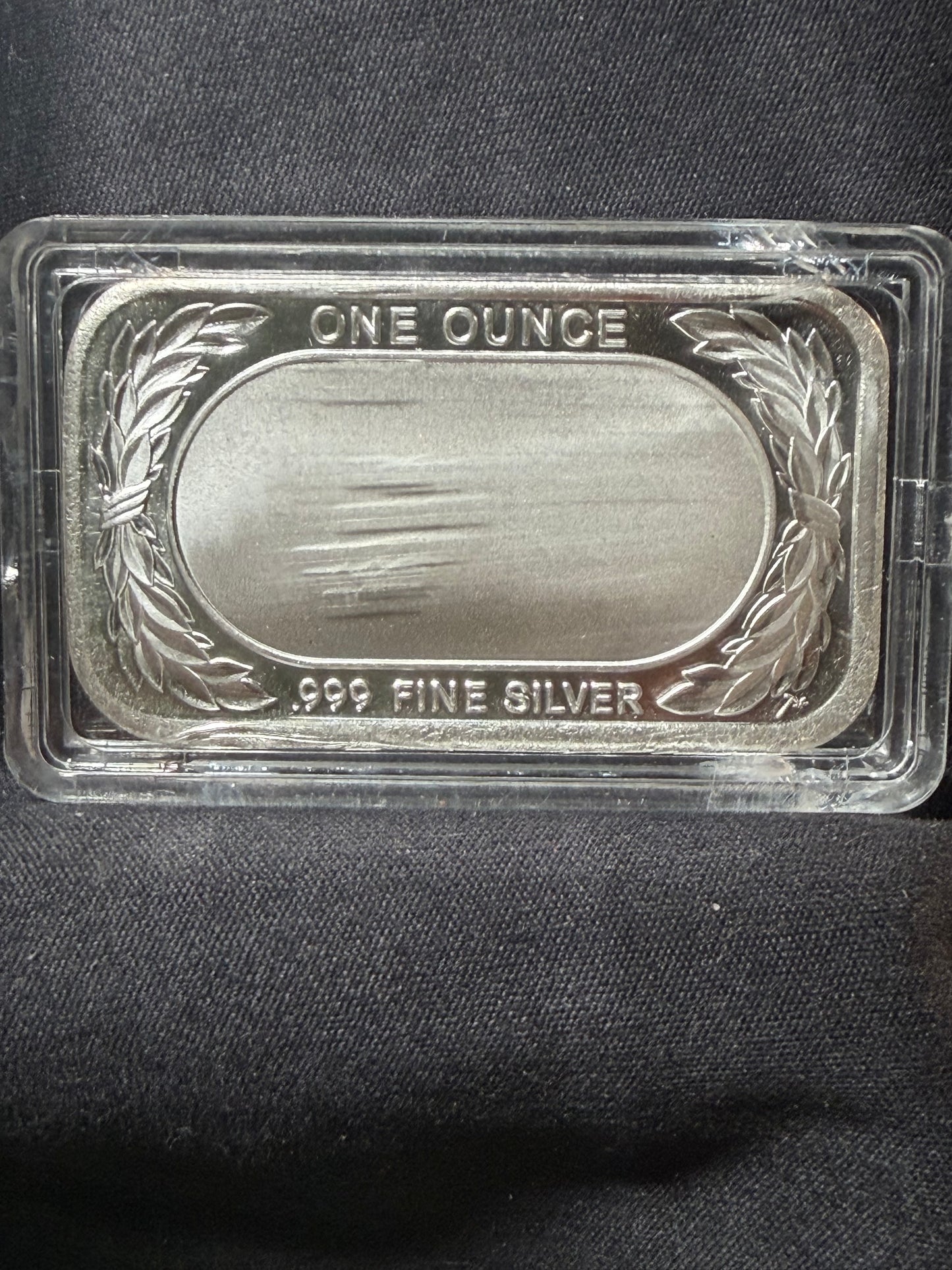 1 oz American Flag Silver Bar reverse .999 Fine Silver