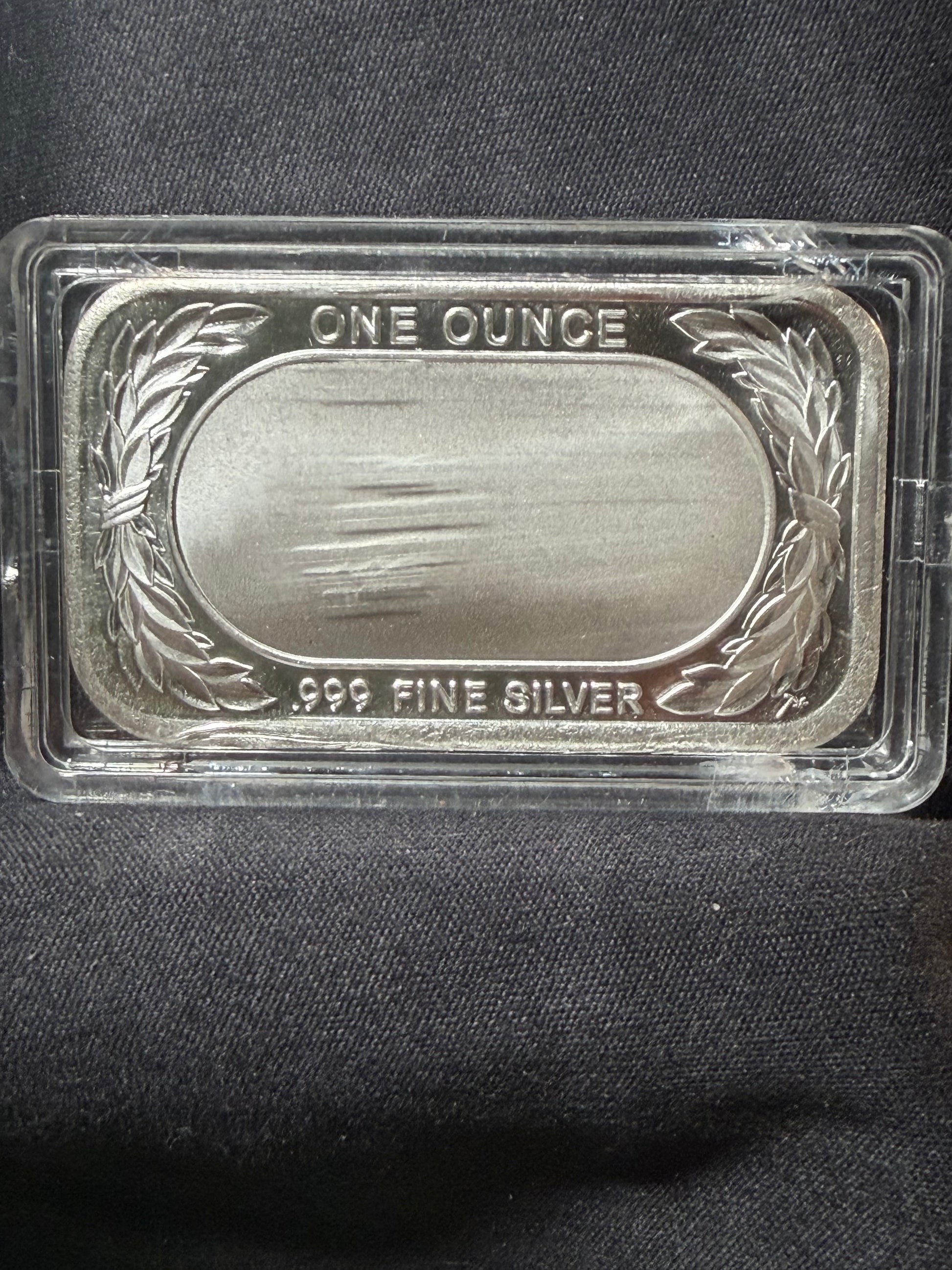 1 oz American Flag Silver Bar reverse .999 Fine Silver