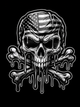 Dripping Freedom Skull & Crossbones UV Decal
