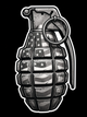 American Flag Grenade UV Decal