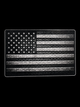 Honeycomb Blackout American Flag UV Decal